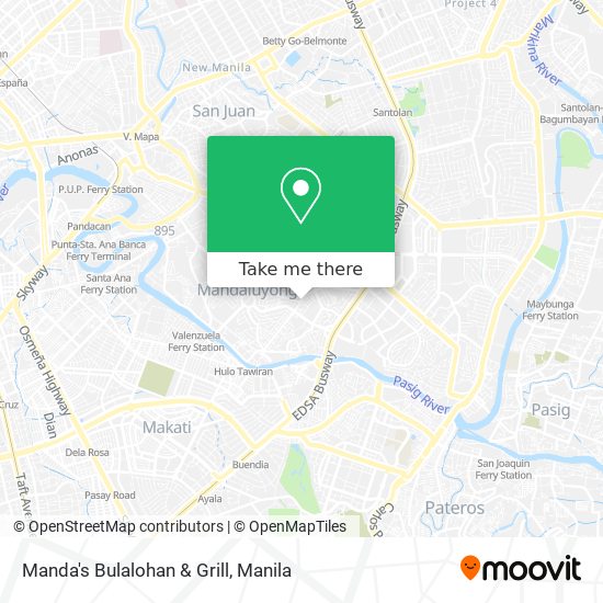 Manda's Bulalohan & Grill map