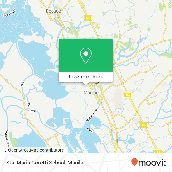 Sta. Maria Goretti School map