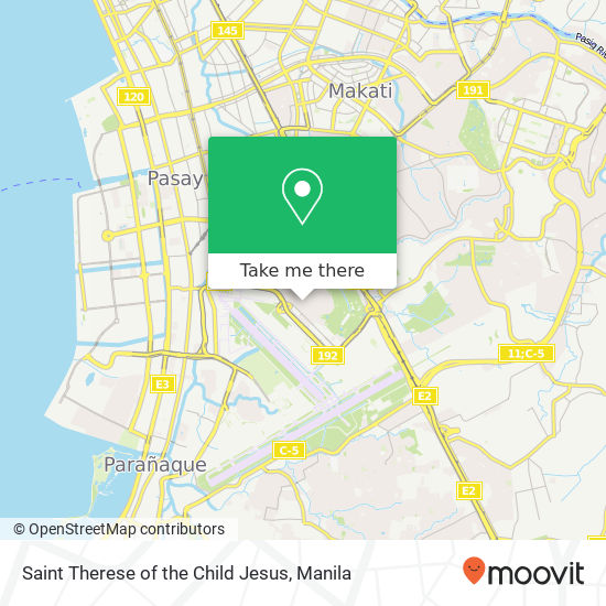 Saint Therese of the Child Jesus map