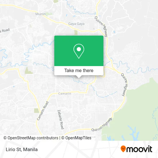 Lirio St map