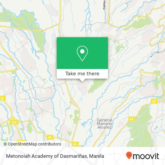 Metonoiah Academy of Dasmariñas map
