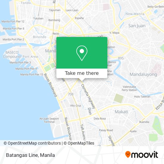 Batangas Line map
