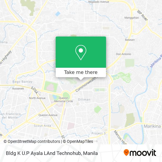 Bldg K U.P Ayala LAnd Technohub map