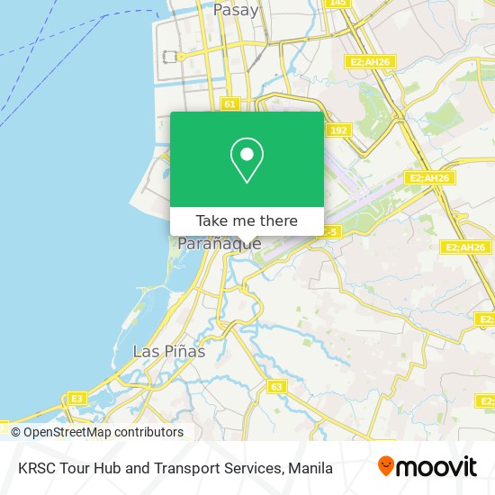 KRSC Tour Hub and Transport Services map