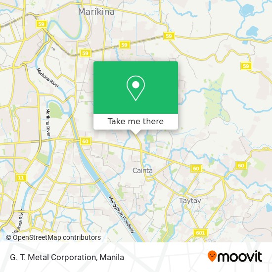G. T. Metal Corporation map