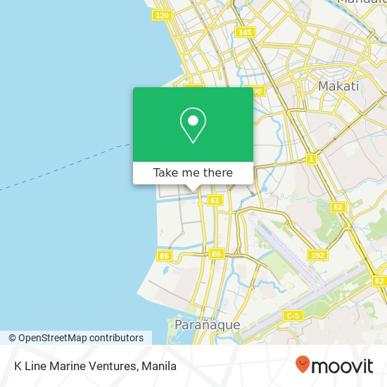 K Line Marine Ventures map