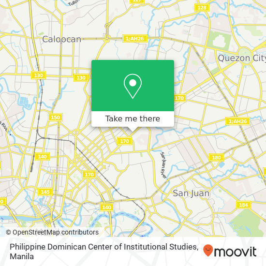 Philippine Dominican Center of Institutional Studies map