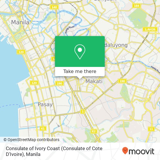 Consulate of Ivory Coast (Consulate of Cote D'Ivoire) map