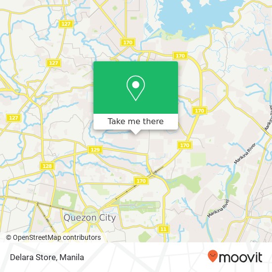 Delara Store map