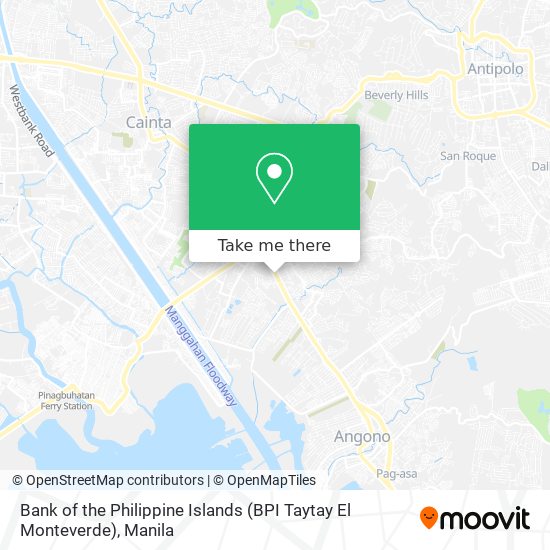 Bank of the Philippine Islands (BPI Taytay El Monteverde) map