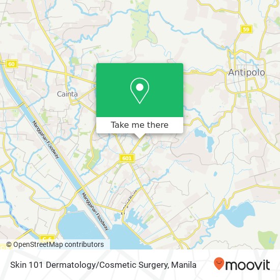 Skin 101 Dermatology / Cosmetic Surgery map
