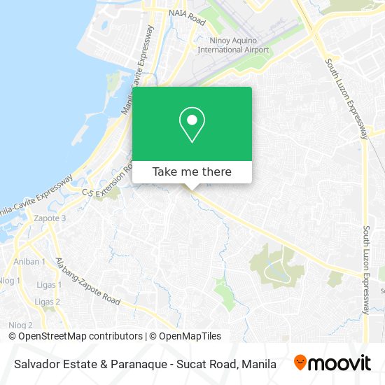 Salvador Estate & Paranaque - Sucat Road map