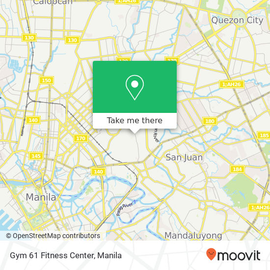 Gym 61 Fitness Center map