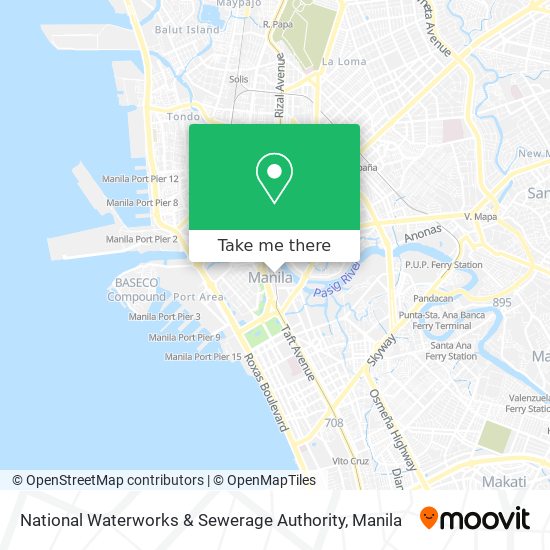 National Waterworks & Sewerage Authority map