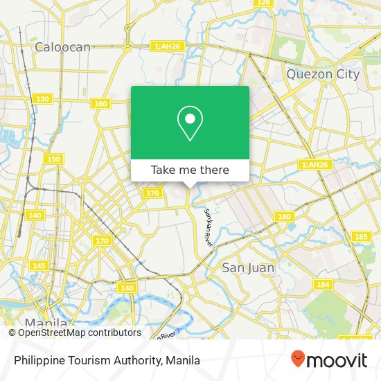 Philippine Tourism Authority map