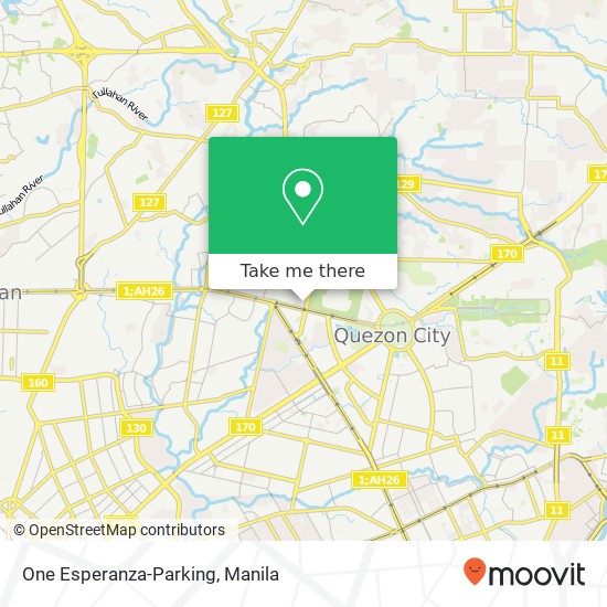 One Esperanza-Parking map