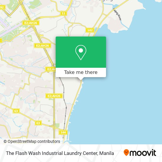 The Flash Wash Industrial Laundry Center map