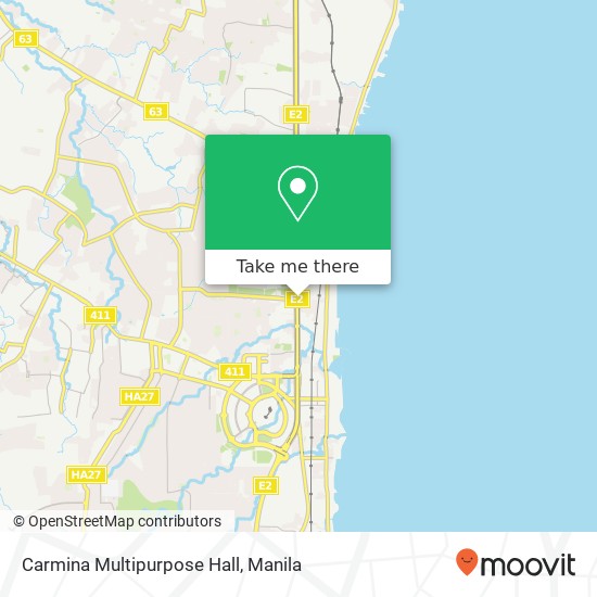 Carmina Multipurpose Hall map