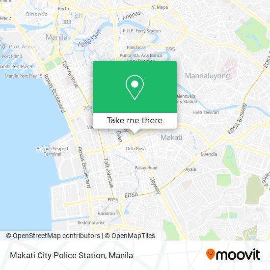 Makati City Police Station map