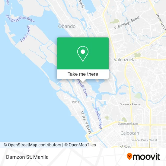 Damzon St map