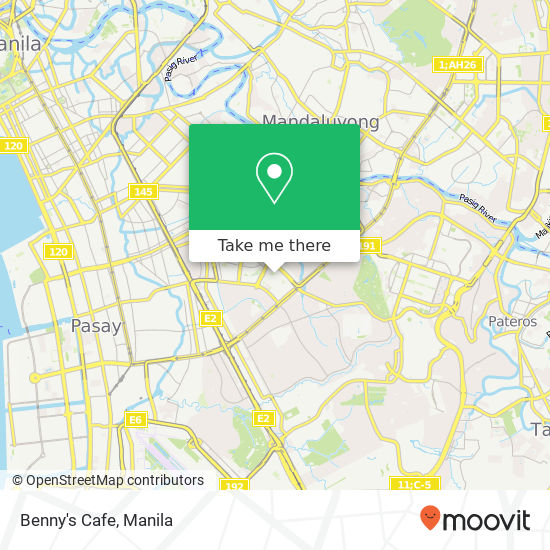 Benny's Cafe map
