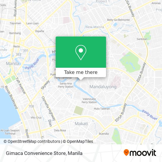 Gimaca Convenience Store map