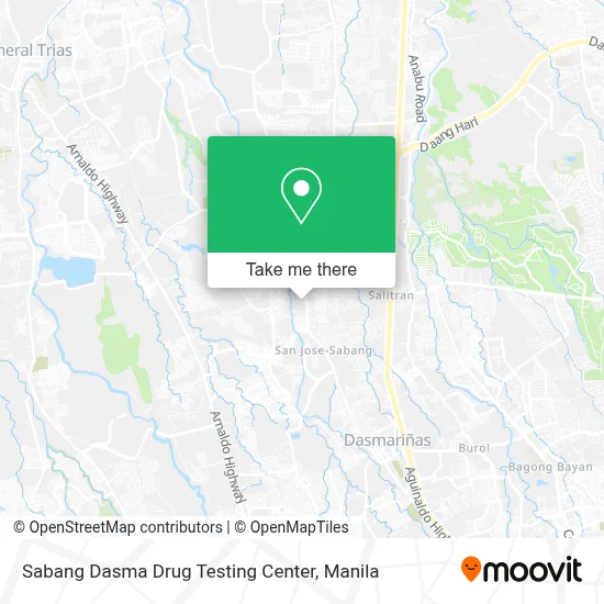 Sabang Dasma Drug Testing Center map