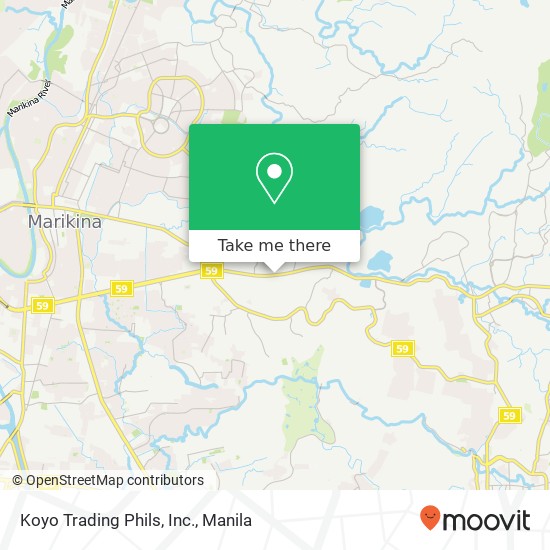 Koyo Trading Phils, Inc. map