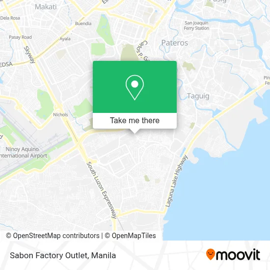 Sabon Factory Outlet map