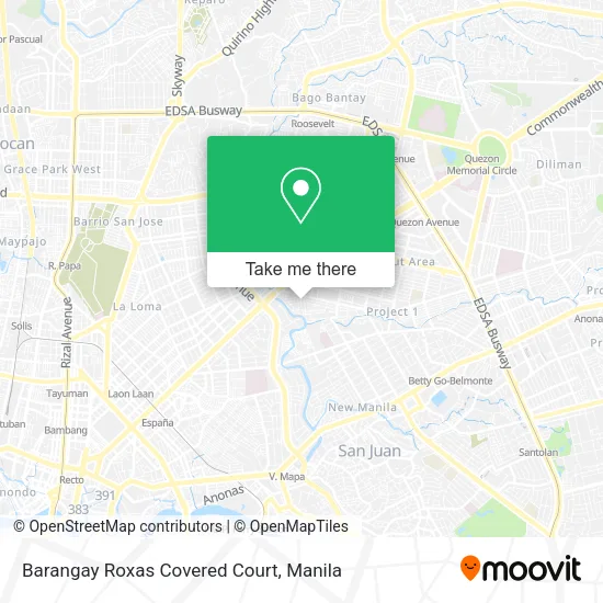Barangay Roxas Covered Court map