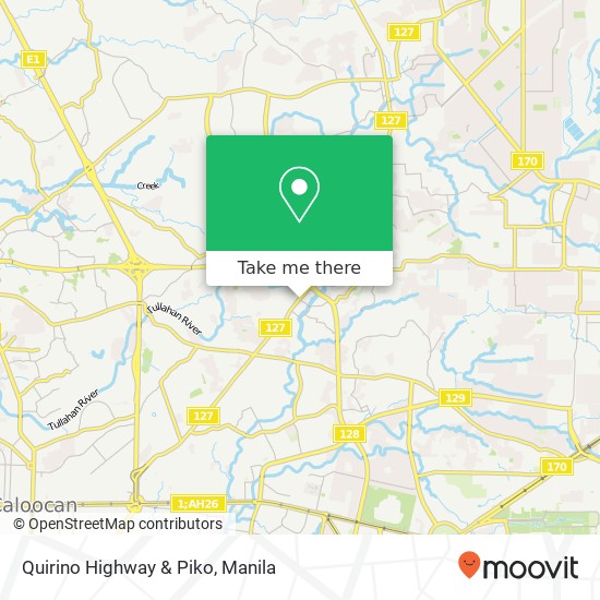 Quirino Highway & Piko map