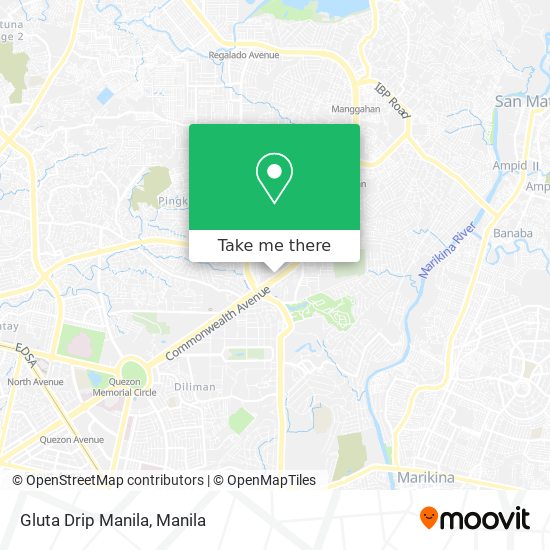 Gluta Drip Manila map