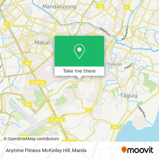 Anytime Fitness McKinley Hill map