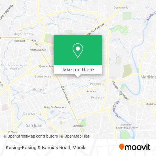 Kasing-Kasing & Kamias Road map