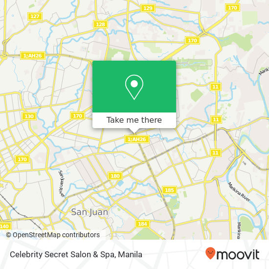 Celebrity Secret Salon & Spa map
