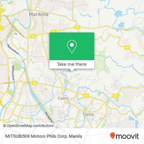 MITSUBISHI Motors Phils Corp map