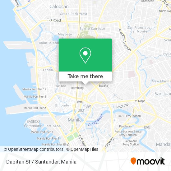 Dapitan St / Santander map