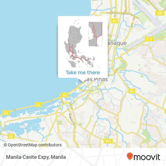 Manila-Cavite Expy map
