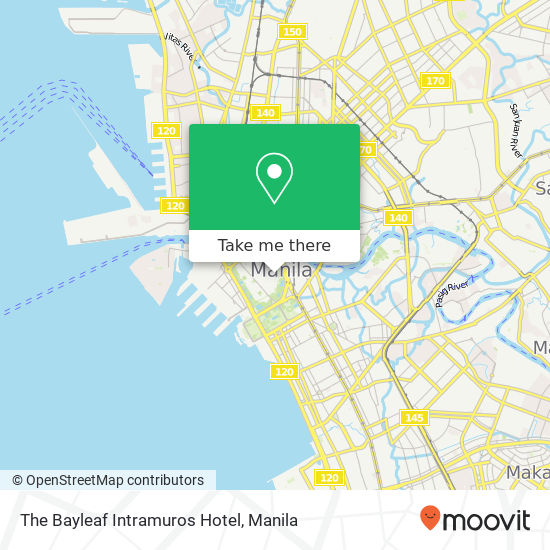 The Bayleaf Intramuros Hotel map