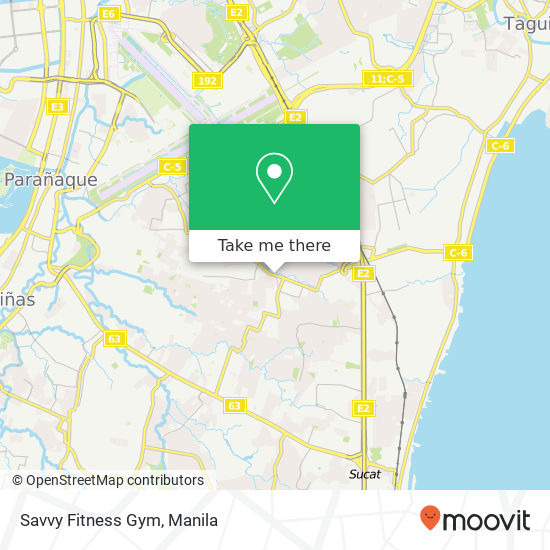 Savvy Fitness Gym map