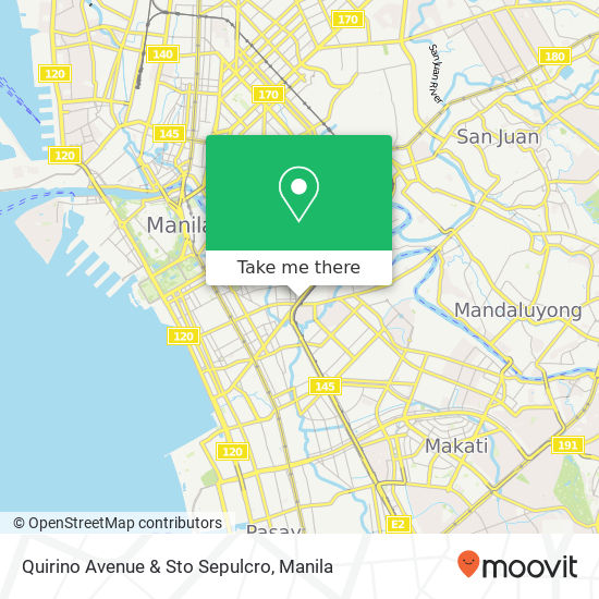 Quirino Avenue & Sto Sepulcro map