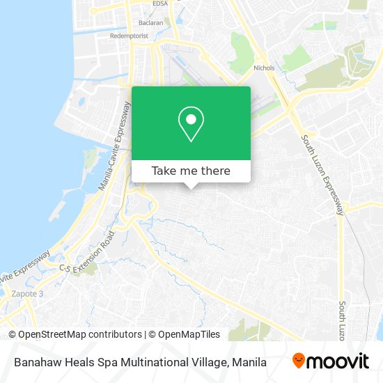 Banahaw Heals Spa Multinational Village map