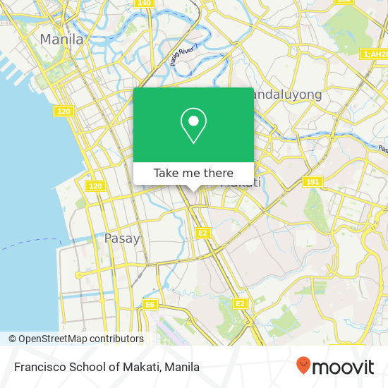 Francisco School of Makati map