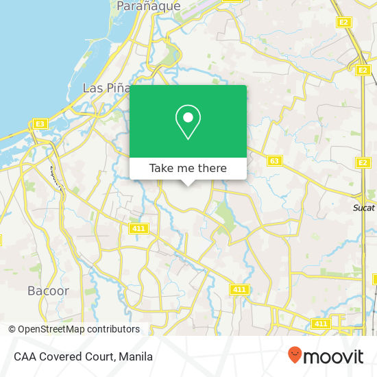 CAA Covered Court map