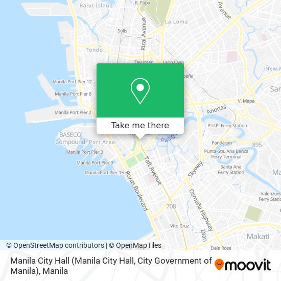 Manila City Hall (Manila City Hall, City Government of Manila) map