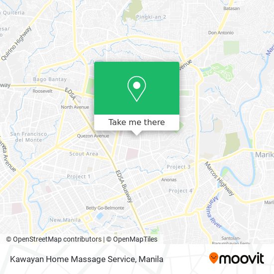Kawayan Home Massage Service map