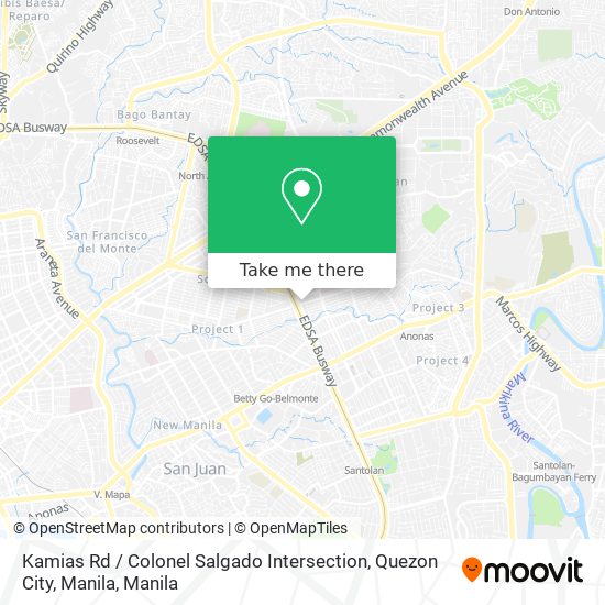 Kamias Rd / Colonel Salgado Intersection, Quezon City, Manila map