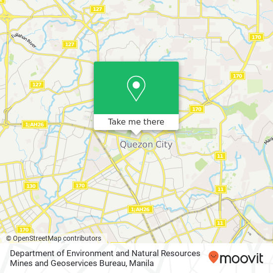 Department of Environment and Natural Resources Mines and Geoservices Bureau map