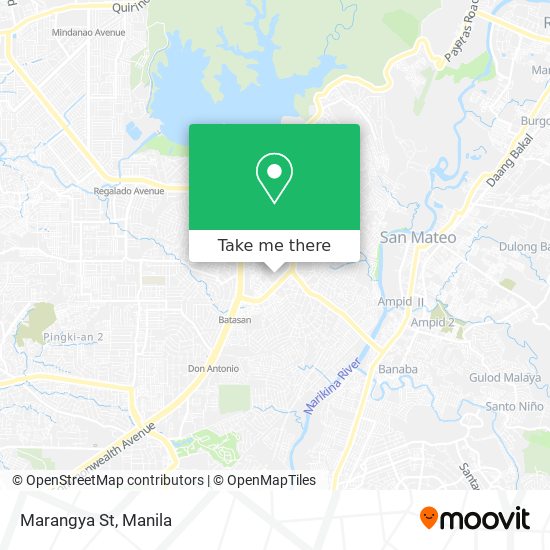 Marangya St map