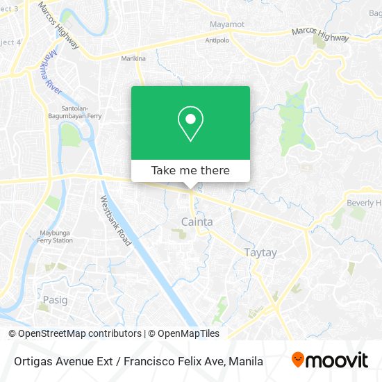 Ortigas Avenue Ext / Francisco Felix Ave map